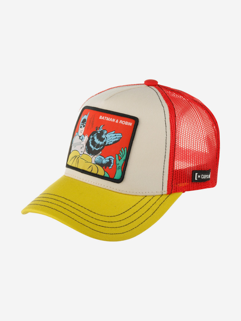 Бейсболка с сеточкой CAPSLAB CL/DC6/1/CT/MEM3 DC Comics Batman and Robin (желтый)