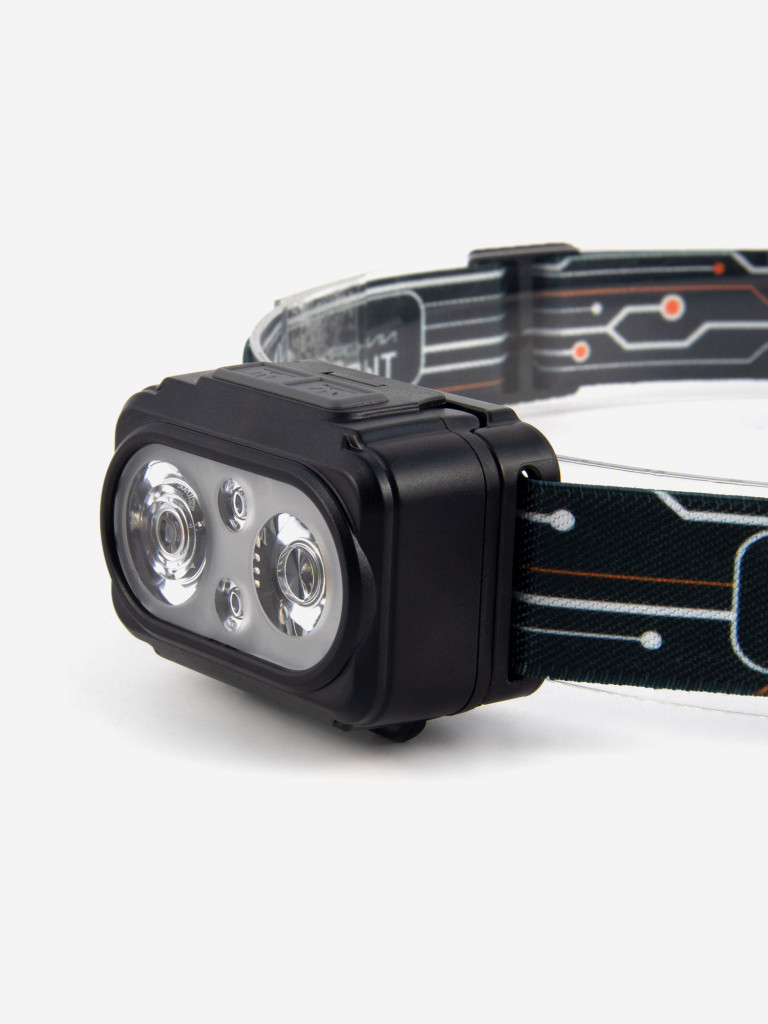 Фонарь налобный Сибирский Следопыт - Pulsar, 2 Led+2 Led smd, аккумулятор 220В.