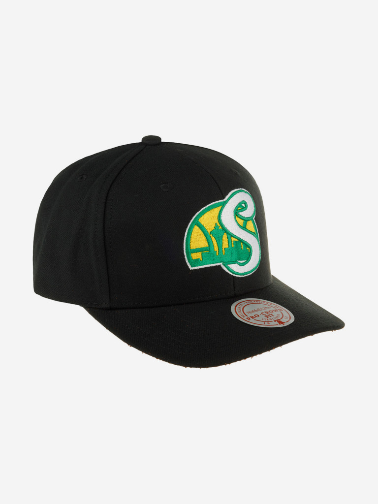 Бейсболка MITCHELL NESS HHSS6278-SSUYYPPPBLCK Seattle Supersonics NBA (черный)