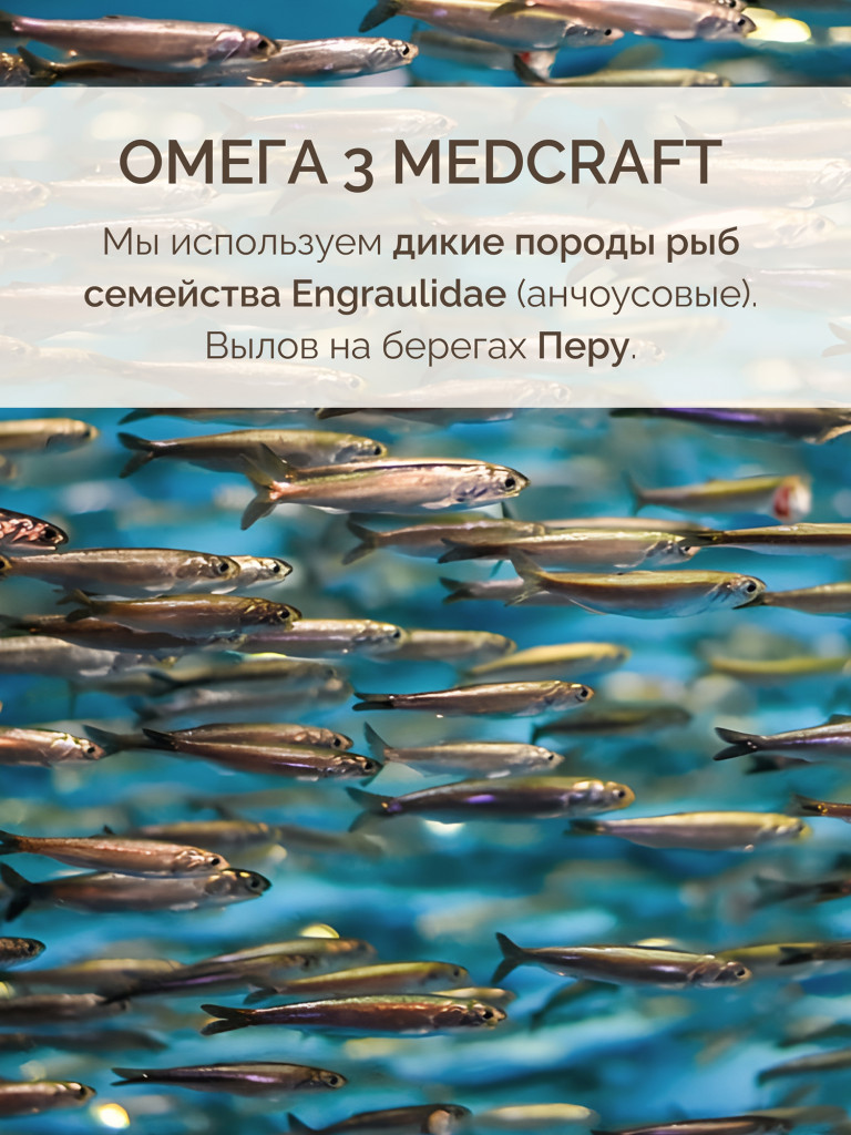 Омега 3 MedCraft, 1620 мг, 60 капс.