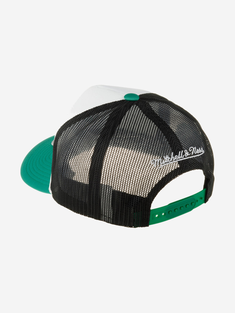 Бейсболка с сеточкой MITCHELL NESS HT8363-BCEWHIT Boston Celtics NBA (белый)