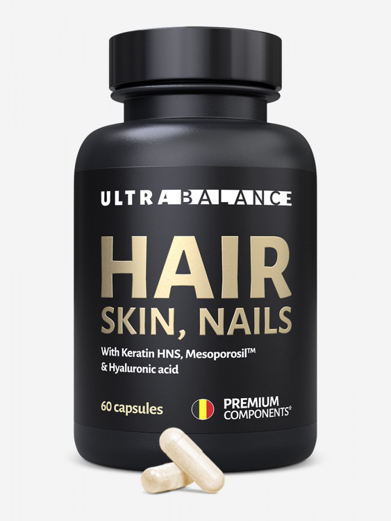 Витамины для красоты UltraBalance комплекс для волос, кожи и ногтей, 60 капсул
