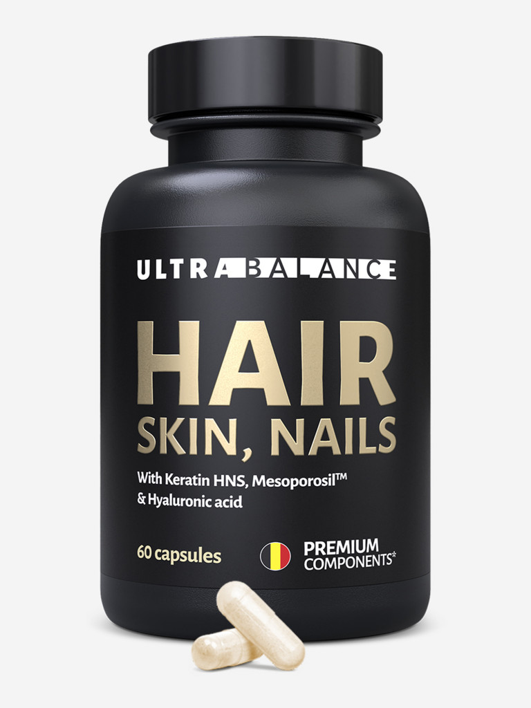 Витамины для красоты UltraBalance комплекс для волос, кожи и ногтей, 60 капсул