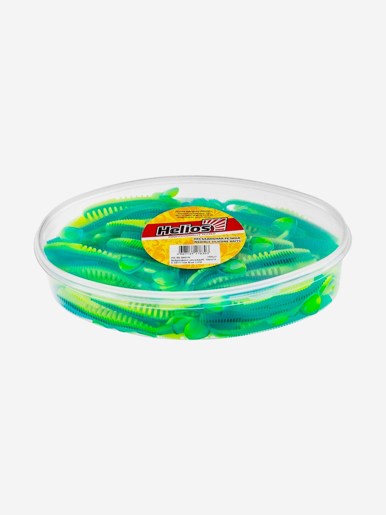 Мягкая приманка Helios Varuna, 4,33'' / 11 см, Blue Lime, 100 шт (HS-35-040-N)