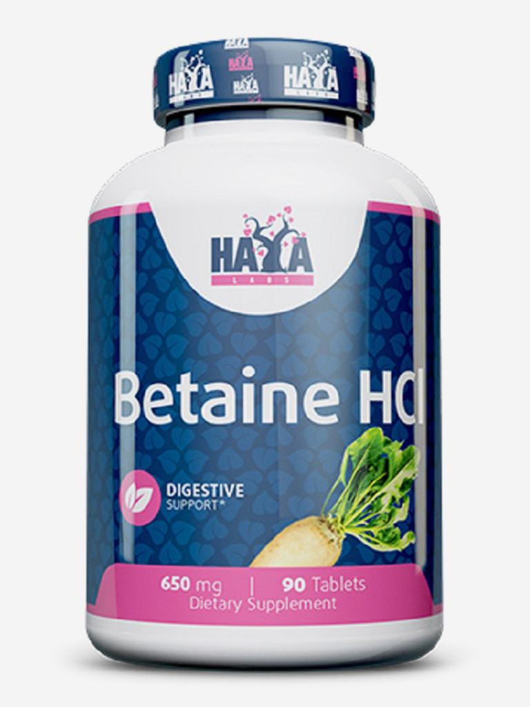 Бетаин HCL HAYA LABS 650 мг 90 таблеток