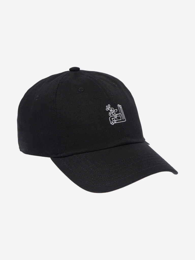 Бейсболка DJINNS Dad Cap LoveMeNot (черный)