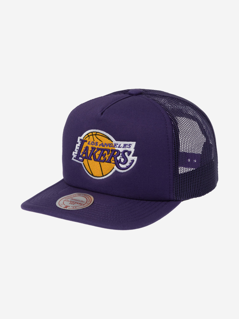 Бейсболка с прямым козырьком MITCHELL NESS HT8032-LALPURP Los Angeles Lakers NBA