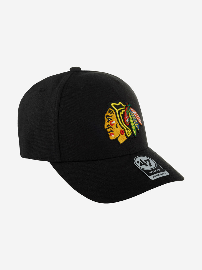 Бейсболка 47 BRAND H-MVPSP04WBP-BK Chicago Blackhawks NHL