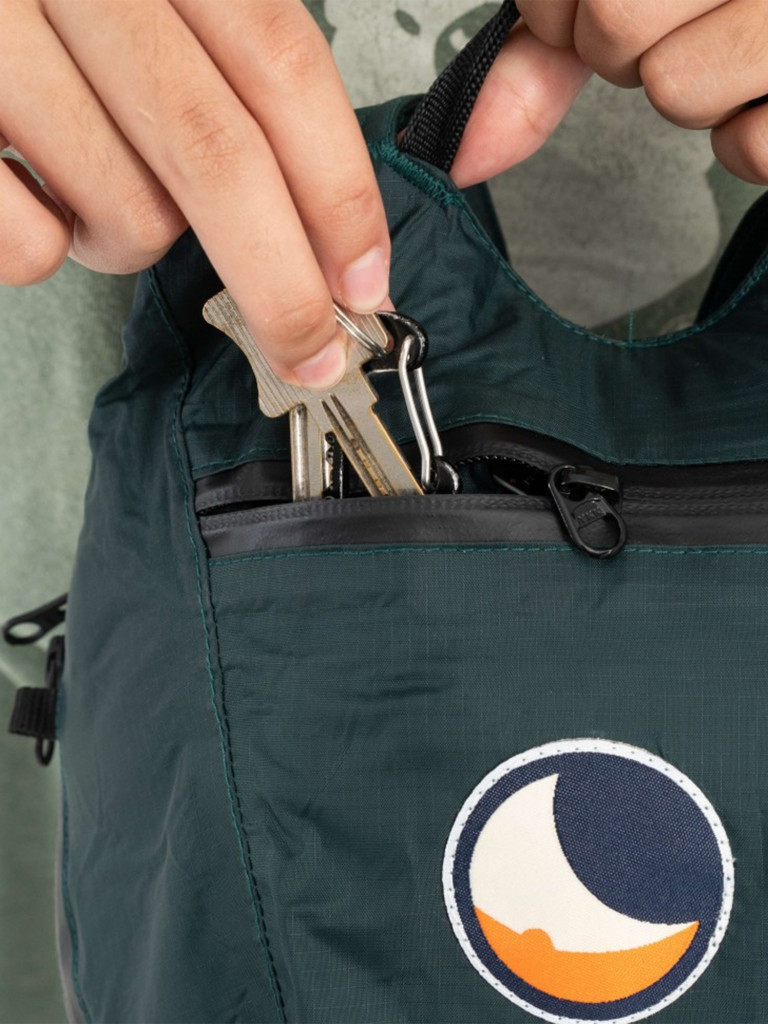 Рюкзак TICKET TO THE MOON Mini 15L water resistant, dark green