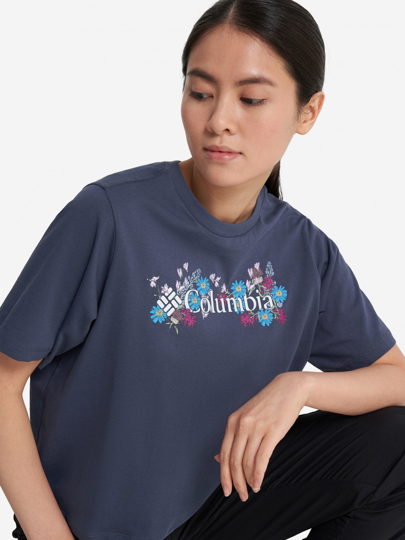 Футболка женская Columbia North Cascades Relaxed Tee, Голубой