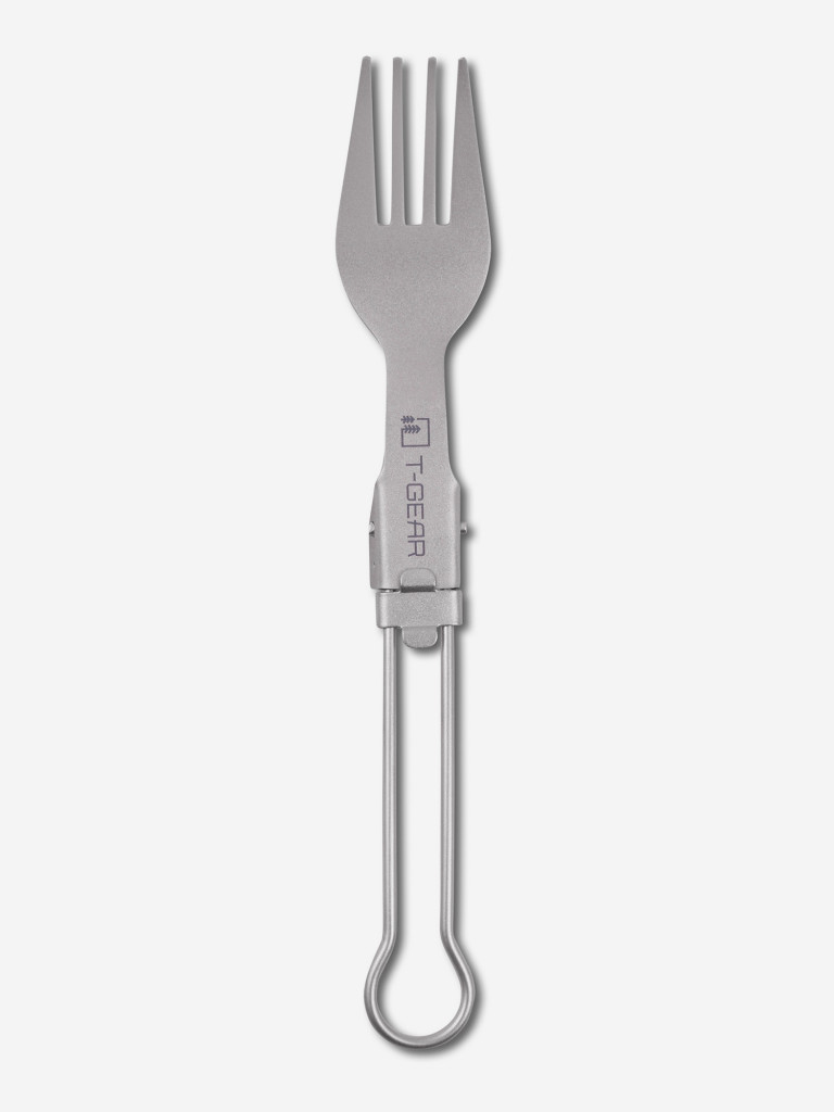 Складная вилка титановая T-Gear Titanium Folding Fork