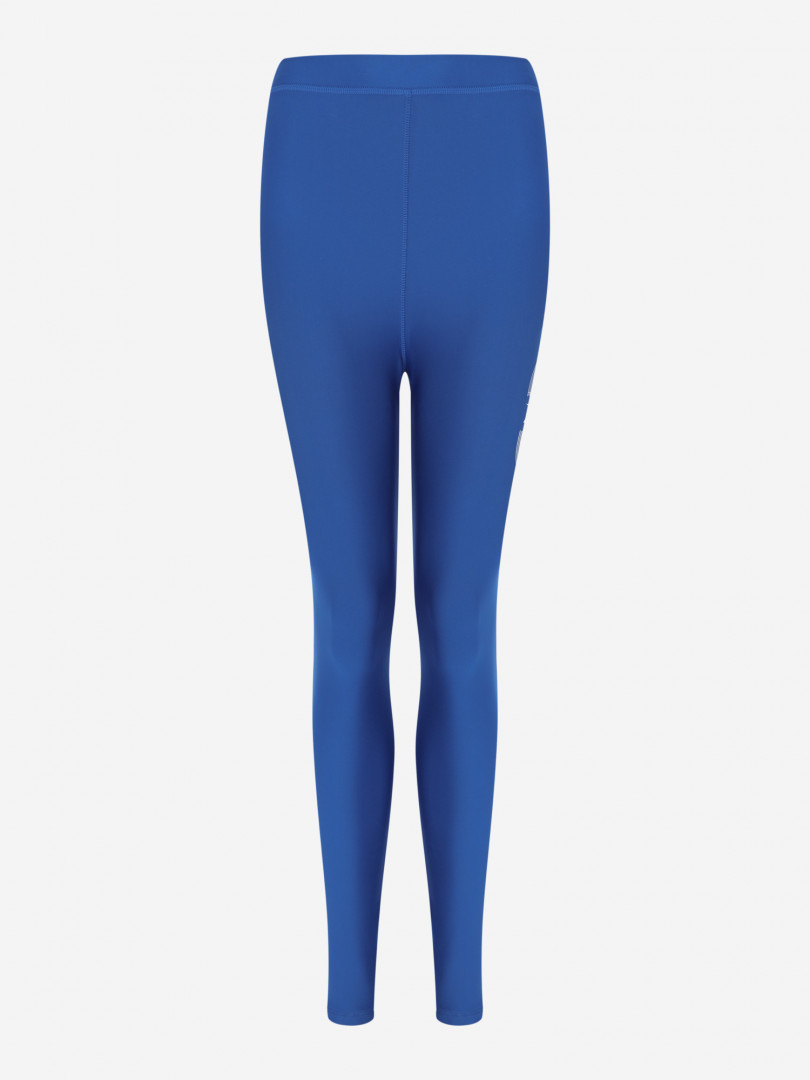 фото Легинсы женские reebok running vector tight, голубой