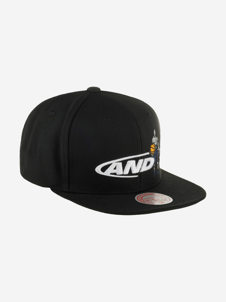 Бейсболка с прямым козырьком MITCHELL NESS HHSS6885-CLBYYPPPBLCK And 1 (черный)