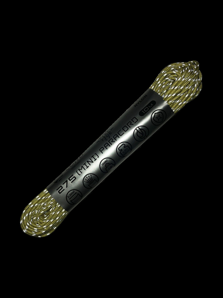 Паракорд 275 (мини) CORD nylon 10м RUS световозвращающий (lemon)