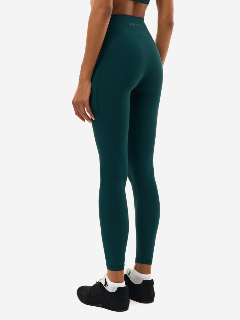 Легинсы женские RAQUETA SPORT с карманами Bestie, Deep Green