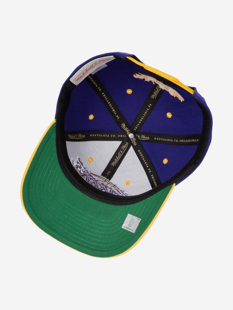 Бейсболка MITCHELL NESS HP8764-LALPURP Los Angeles Lakers NBA (фиолетовый)