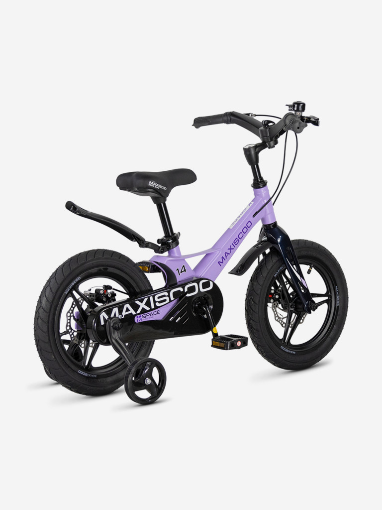 Велосипед детский Maxiscoo SPACE Deluxe Plus 14'' лавандовый матовый, 2026