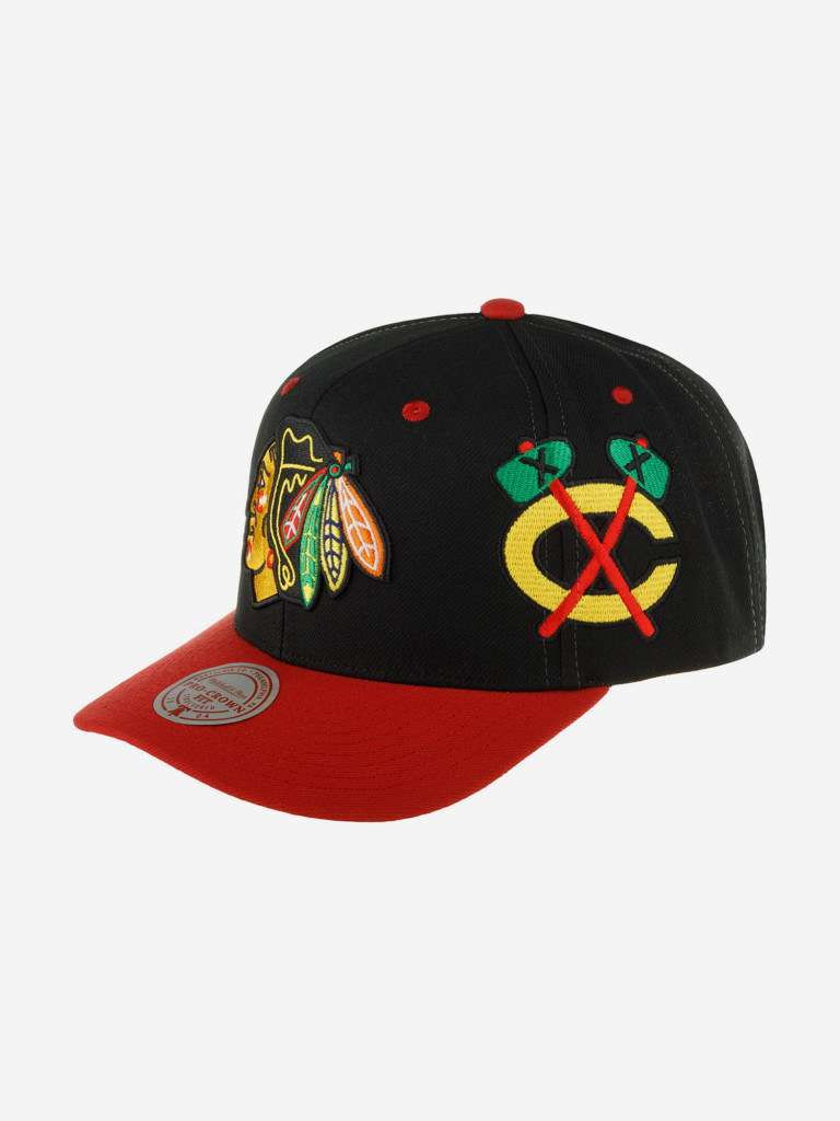Бейсболка MITCHELL NESS HHSS7311-CBHYYPPPBLCK Chicago Blackhawks NHL
