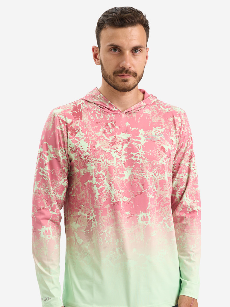 Лонгслив мужской Extreme Fishing ADD-G703H для рыбалки, с капюшоном, UPF50+ с защитой от насекомых