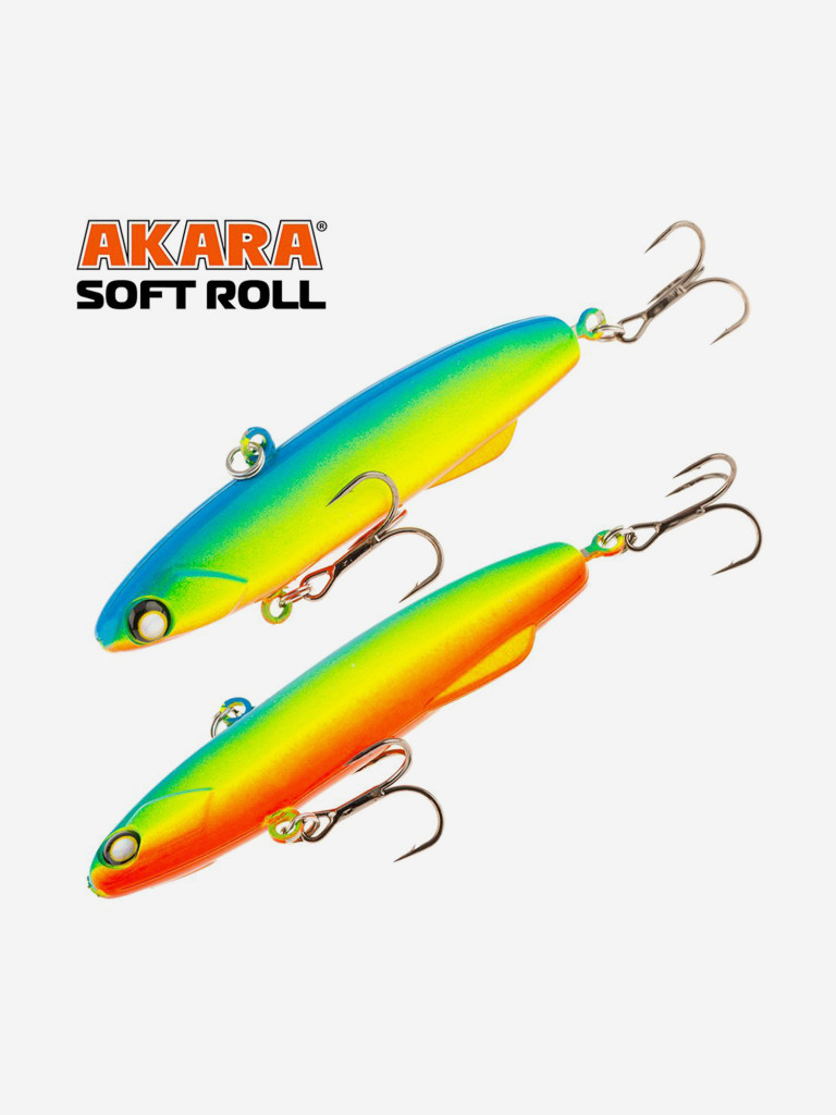Воблер ратлин Akara Soft Roll 80мм 28г A61 виб зимний на щуку, судака