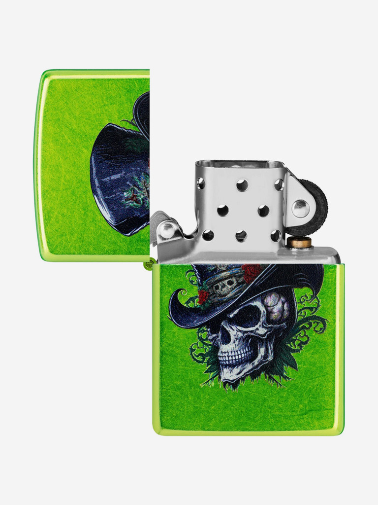 Зажигалка бензиновая ветроустойчивая Zippo Steampunk Skeleton Lurid