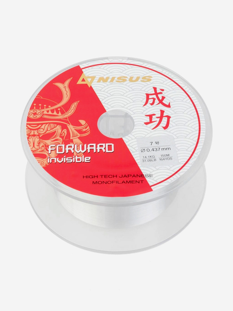 Леска для рыбалки Nisus FORWARD Invisible Nylon 0,437мм, 150м, 14,1кг, прозрачный