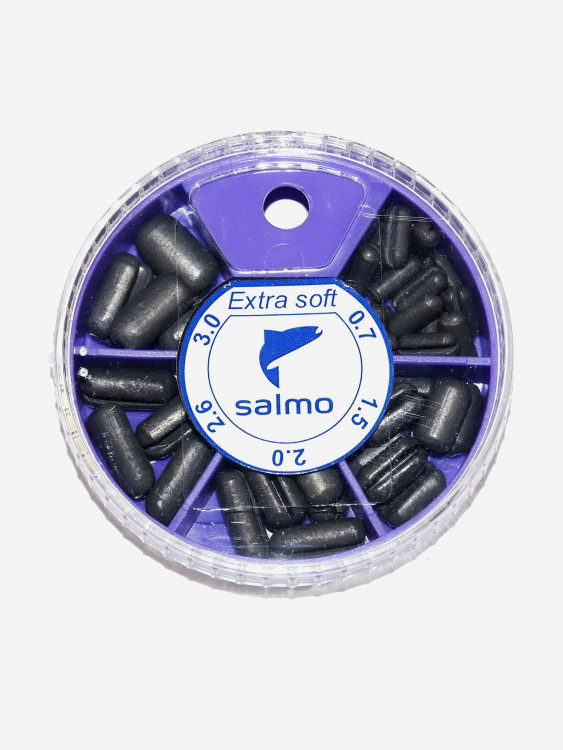 Рыболовные грузила зажимные мягкие Salmo EXTRA SOFT 0.7-3г, набор 10шт