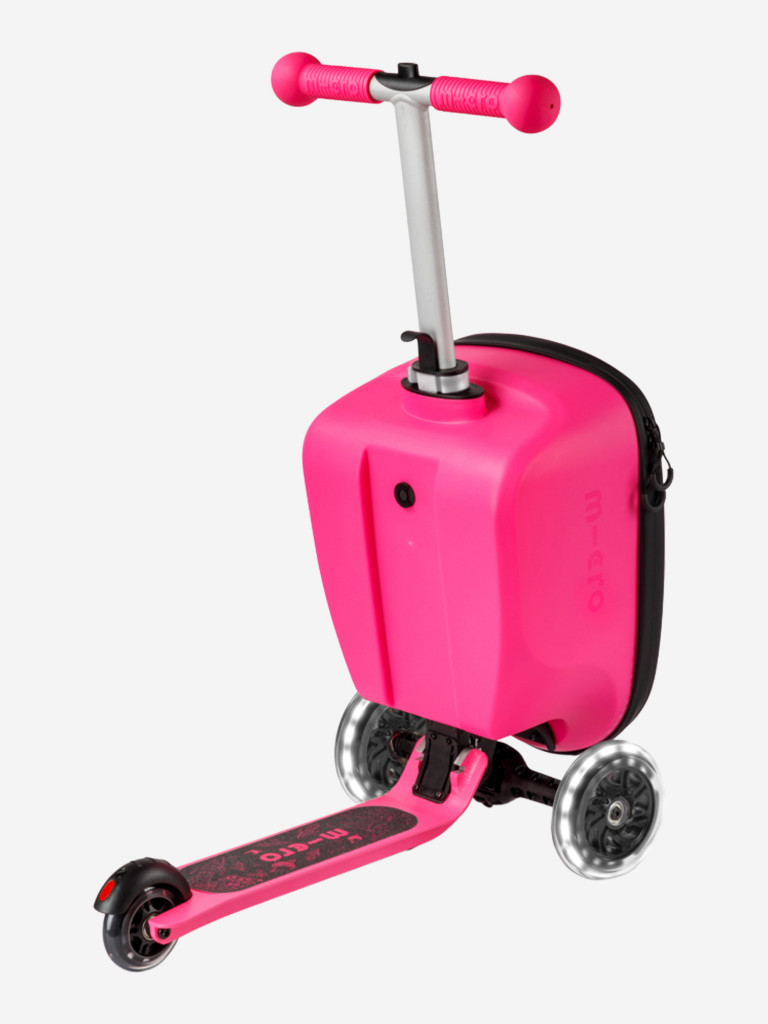 Чемокат для детей Micro Luggage Junior LED с наклейками