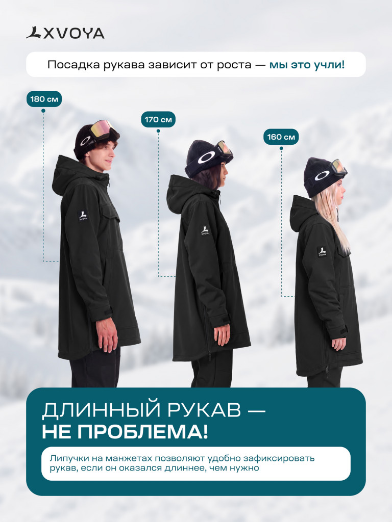 Анорак сноубордический XVOYA Base черный