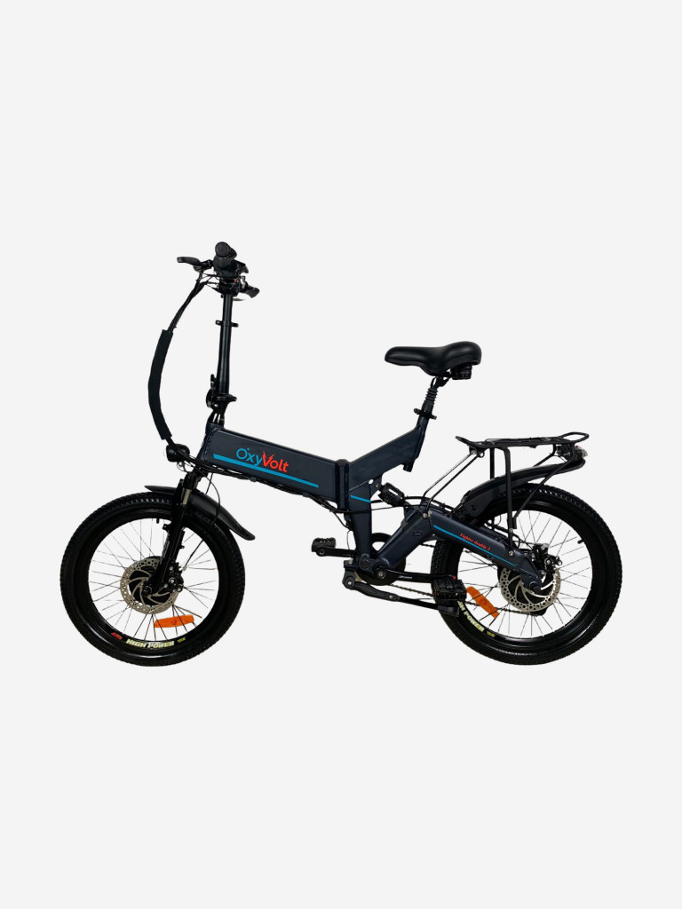 Электровелосипед OxyVolt Fighter double 2, двухподвес, полный привод, 2x350W, цвет графит