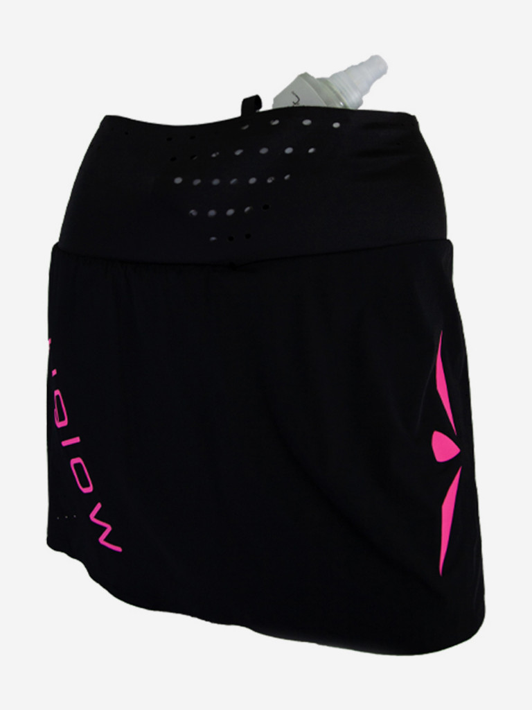 Юбка женская с поясом UGLOW, черный розовый