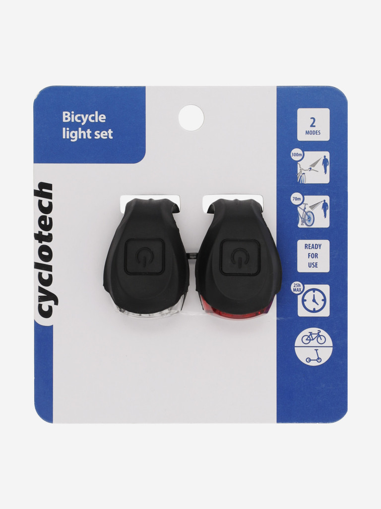 Набор габаритных велосипедных фонарей Cyclotech CFL-4/CRL-3