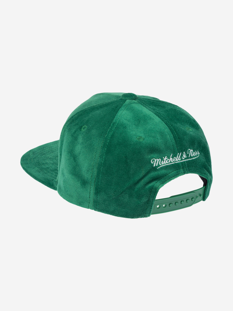 Бейсболка с прямым козырьком MITCHELL NESS HS10475-BCEGREN Boston Celtics NBA (зеленый)