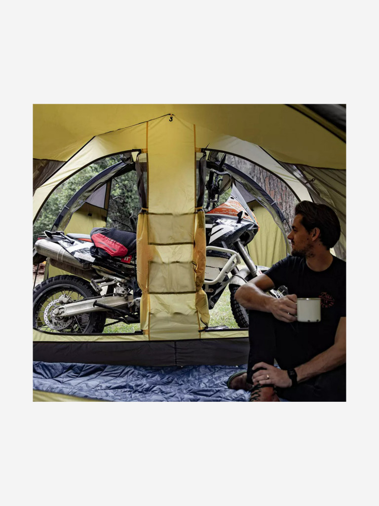 Палатка Naturehike Could Tourer 2-местная+ мотоцикл, алюминиевый каркас, серый