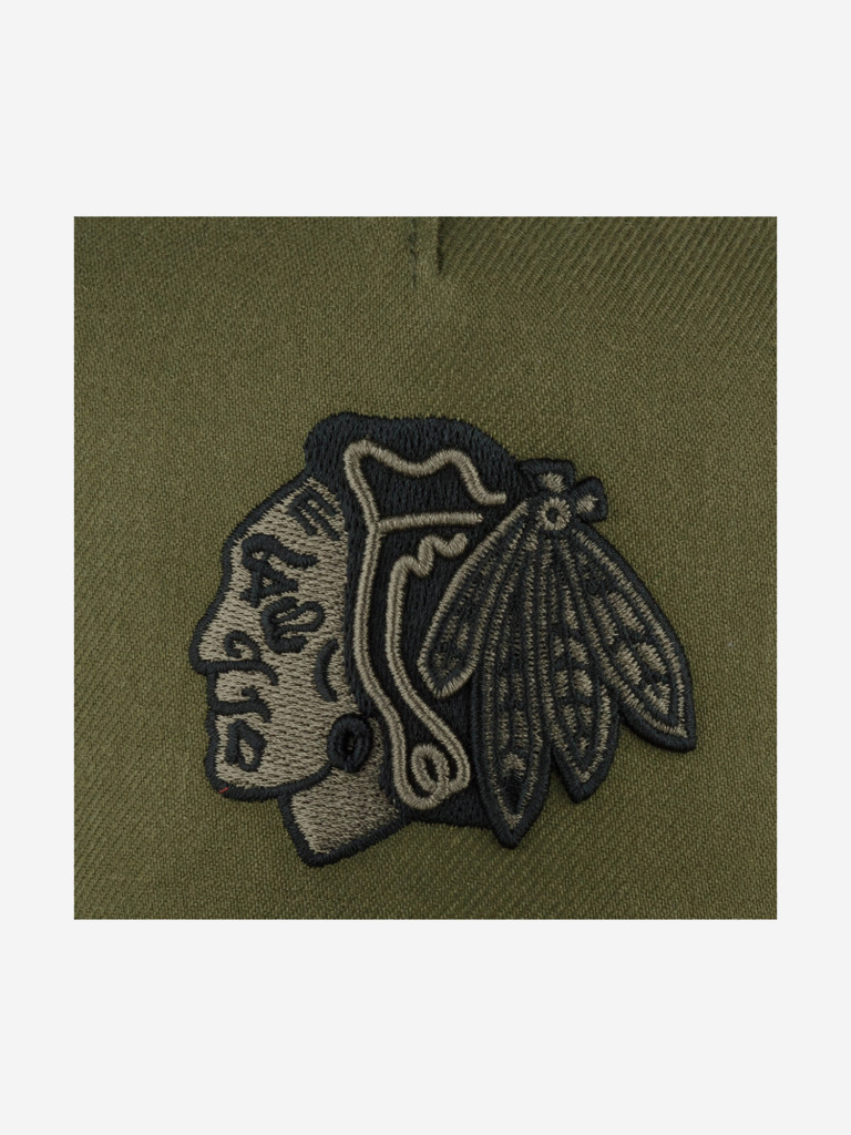 Бейсболка 47 BRAND H-REPDT04WBP-SW Chicago Blackhawks NHL (оливковый)