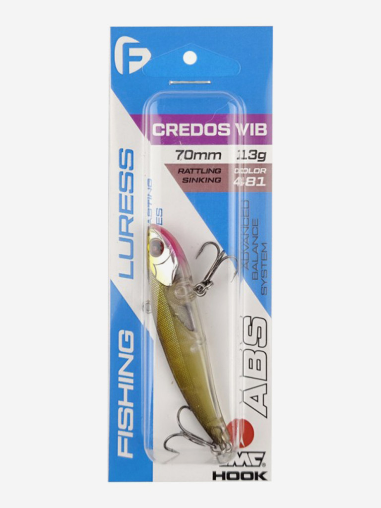 Воблер F-FISHING Credos Vib 70S 70мм 13г 481 Тонущий