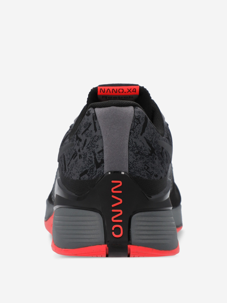 Кроссовки мужские Reebok Nano X4 арт. 100074183 серый/черный/оранжевый ...