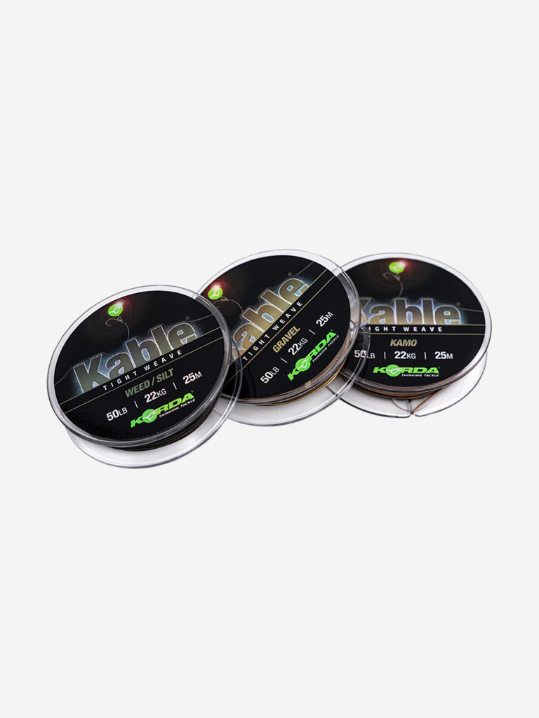 Лидкор KORDA Kable Tight Weave 25м Weed