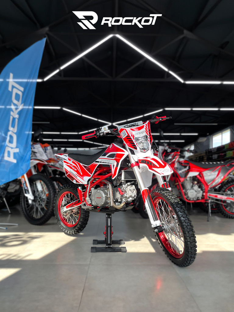 Питбайк ROCKOT HI-TECH 140 Forsage 2.0 (механ. сцепл., эл. стартер, 17/14)