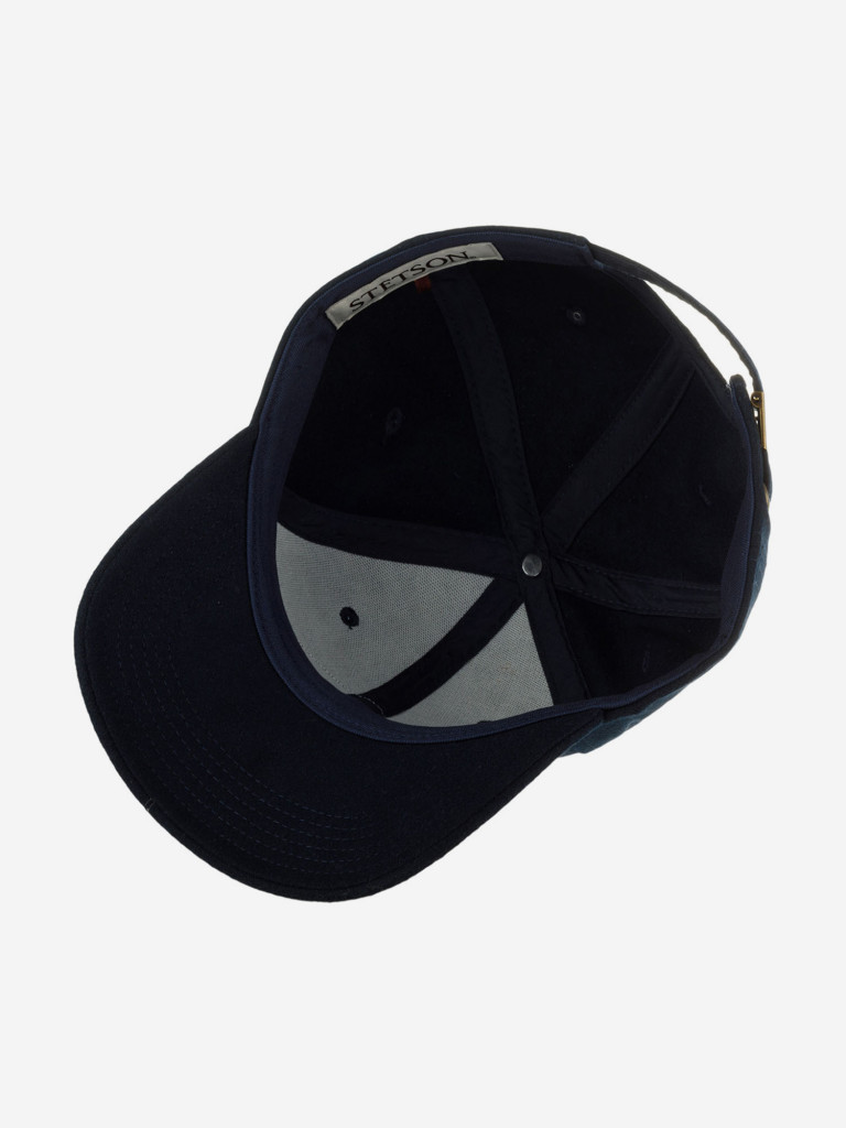 Бейсболка STETSON 7720104 BASEBALL CAP VINTAGE LOGO PATCH WOOL (синий)
