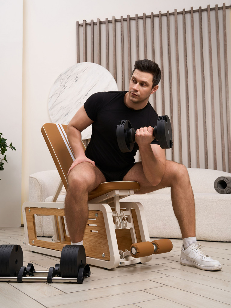 Многофункциональная регулируемая скамья Fitronix Pure Wood