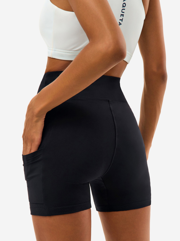 Велосипедки женские RAQUETA SPORT с карманами, Bright&Black
