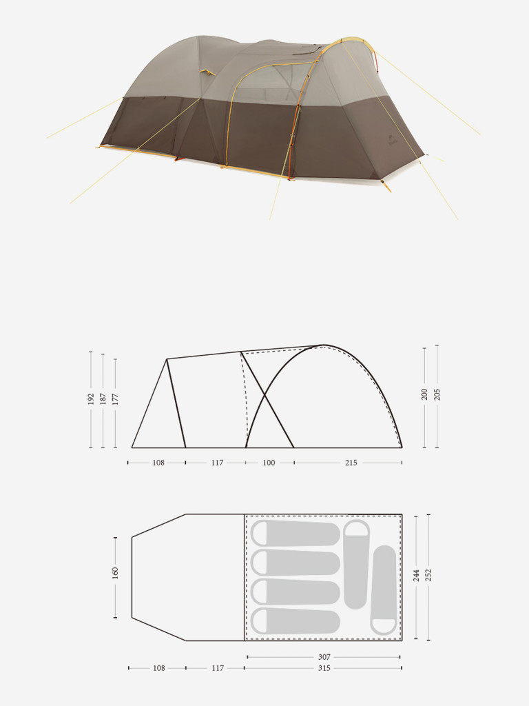 Палатка кемпинговая Naturehike