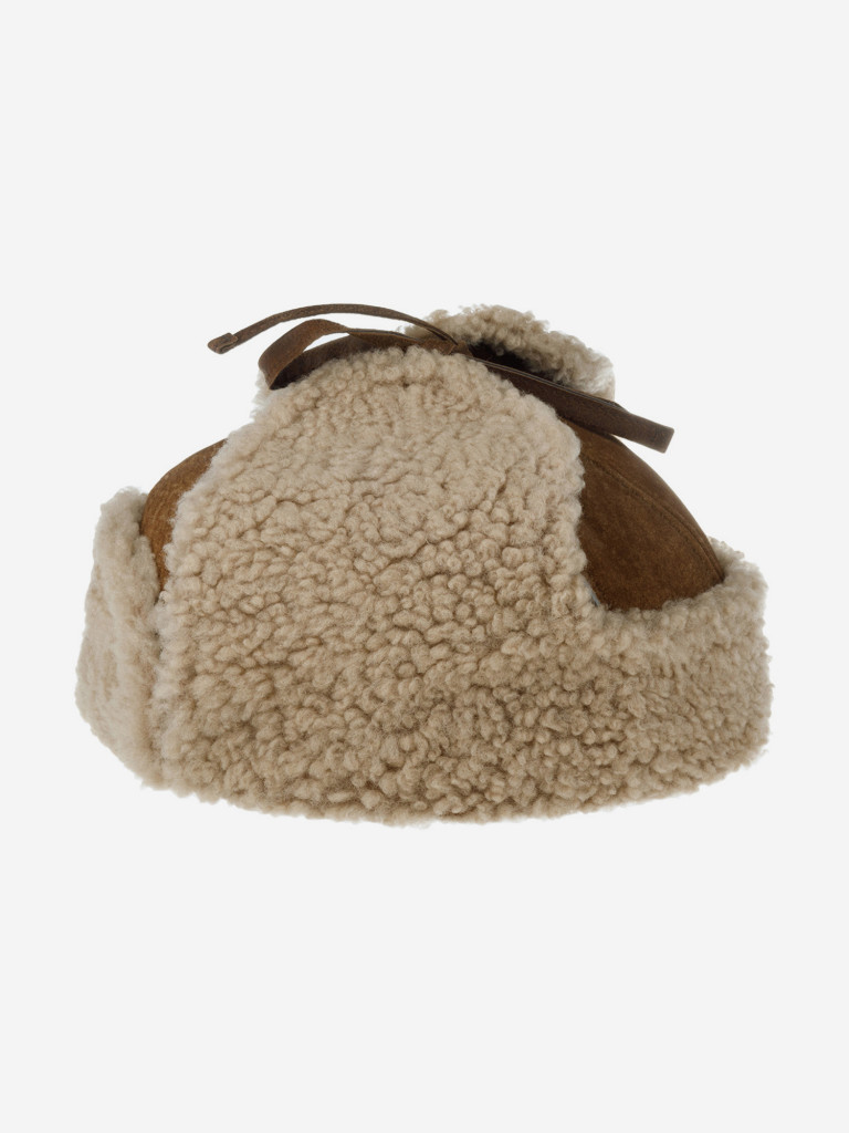 Шапка-ушанка STETSON 9297508 BOMBER CAP LAMBSFUR (коричневый)