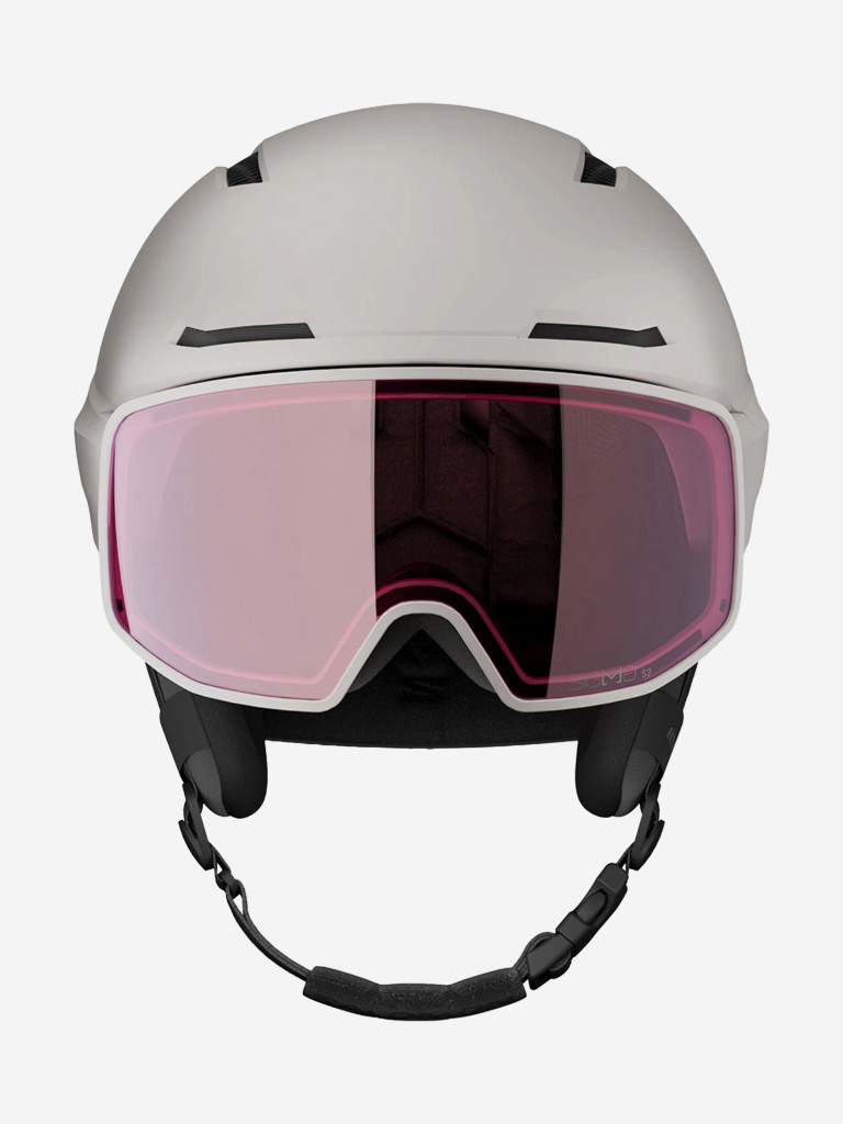 Горнолыжный шлем с визором Salomon Driver Pro Sigma Серо-Фиолетовый Cat. 2