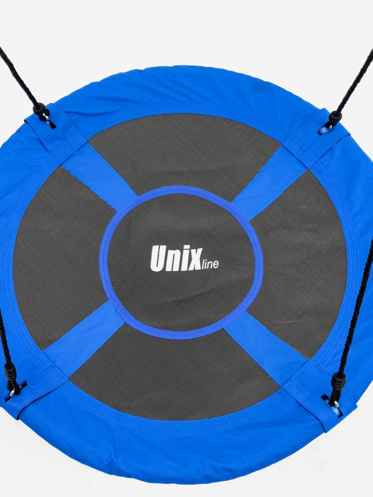 Качели-гнездо подвесные детские UNIX Line Blue 100 см, садовый детский гамак для улицы, максимальная нагрузка 150кг