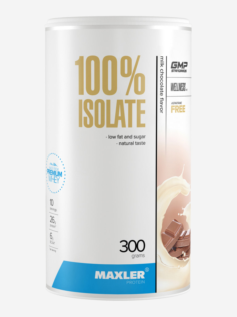 МАКСЛЕР 100% Изолят (вкус: молочный шоколад) / MAXLER 100% Isolate (Milk Chocolate flavor) 300 г