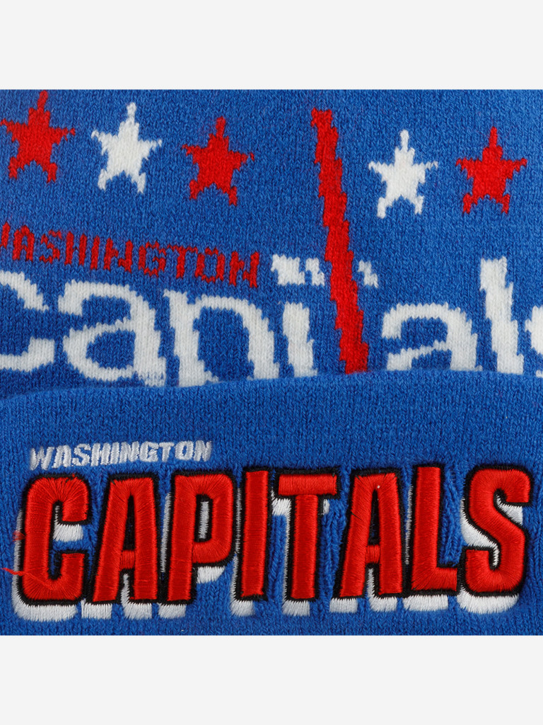 Шапка с помпоном MITCHELL NESS KTPCDX22016-WCABLUE Washington Capitals NHL (синий)