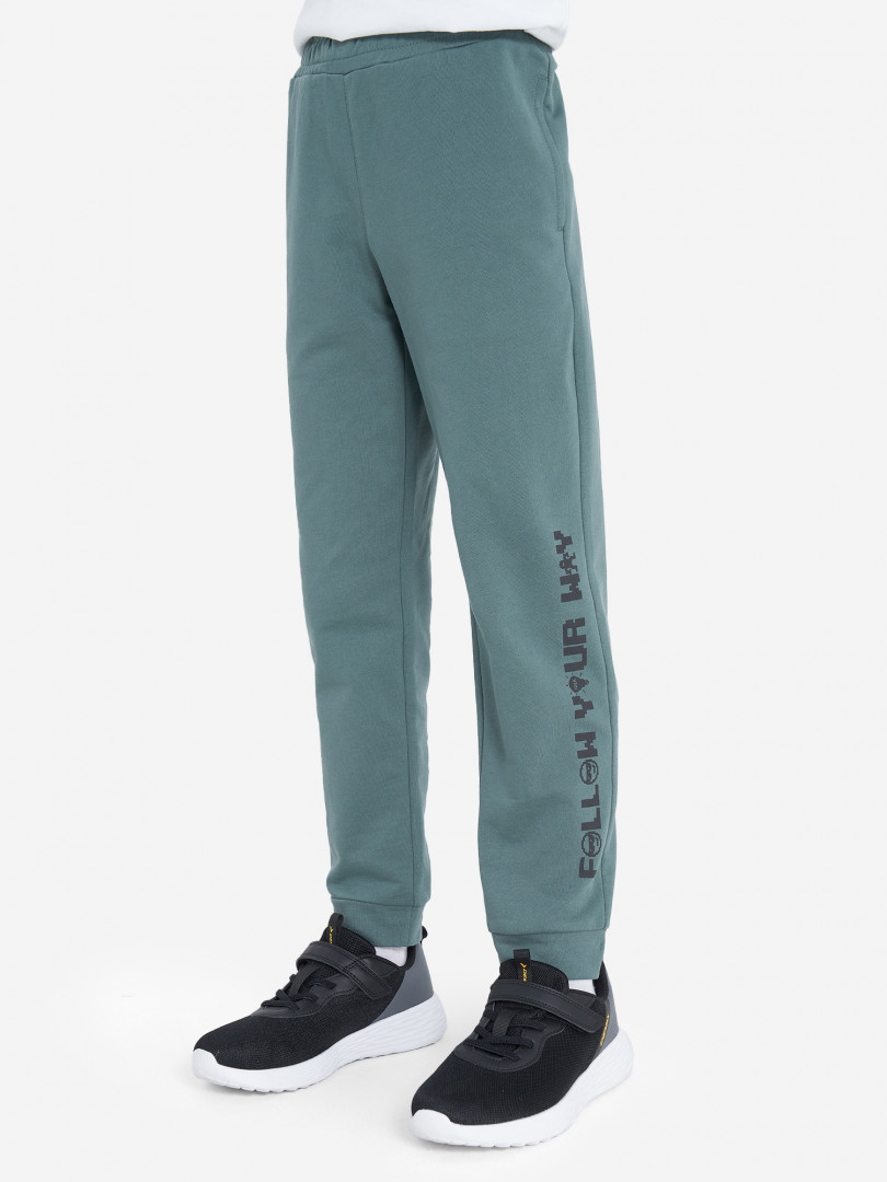 фото Брюки для мальчиков demix, зеленый