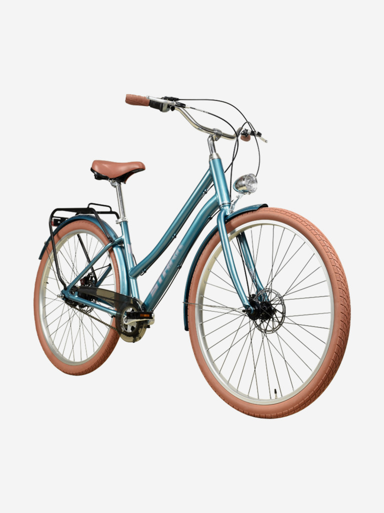 Велосипед Stark'25 Comfort Lady 28 D темно-бирюзовый/лавандовый M/16"